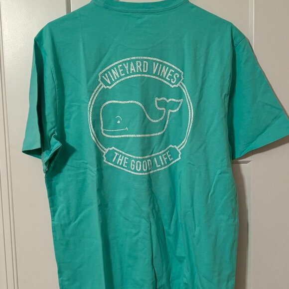 Vineyard Vines NWT Aqua Mens short sleeve tee - Picture 1 of 3